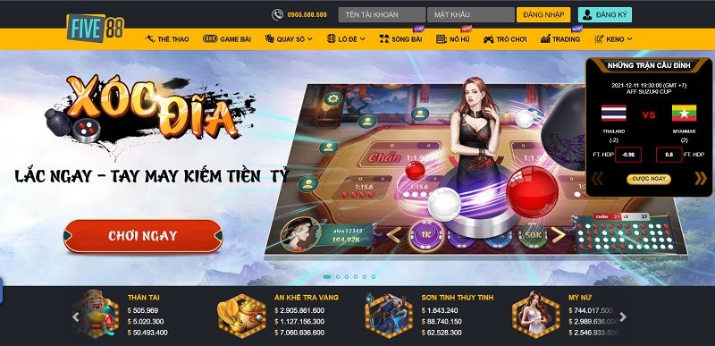 Five88 – Review nhà cái số 1 cá cược thể thao đẳng cấp thế giới