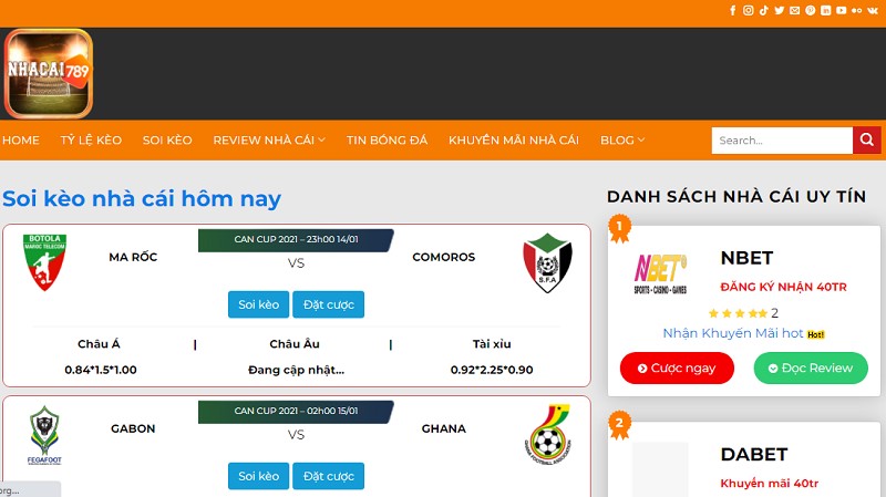 kèo nhà cái việt nam