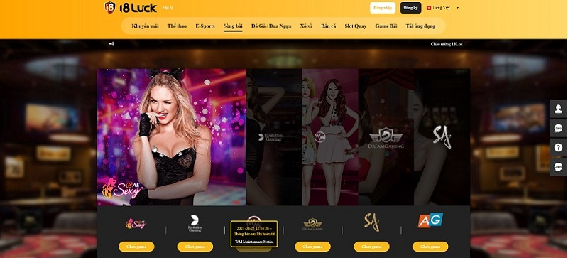 18Luck – Đẳng cấp nhà cái số 1 cá cược của game thủ Việt