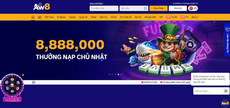 AW8 - Nhà cái uy tín, lừng danh trên thị trường giải trí