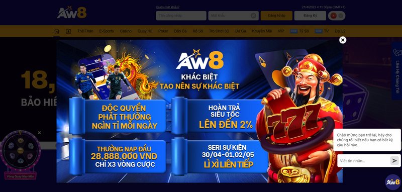 AW8 - Nhà cái uy tín, lừng danh trên thị trường giải trí