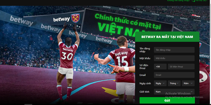 Betway – Nhà cái cá cược trực tuyến chất nhất 2023