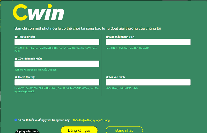 CWIN - Nhà cái cá cược casino đỉnh nhất Việt Nam
