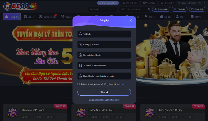 EE88 - Nhà cái minh bạch và uy tín nhất Việt Nam