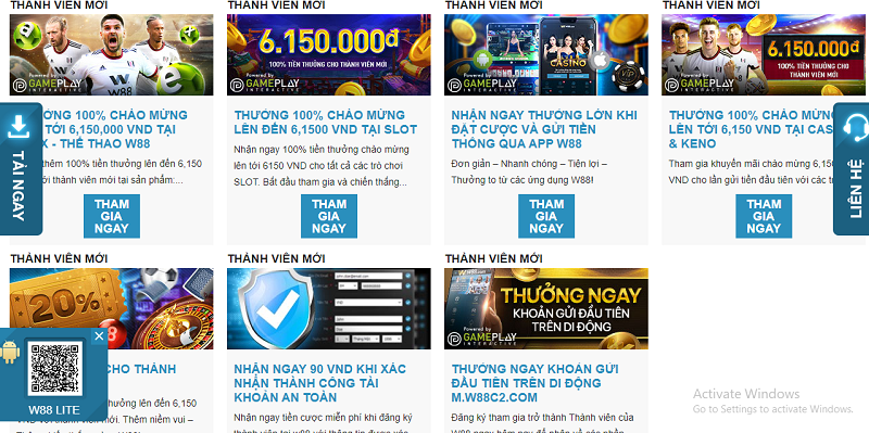 W88 - Điểm đến lý tưởng cho dân cá cược online