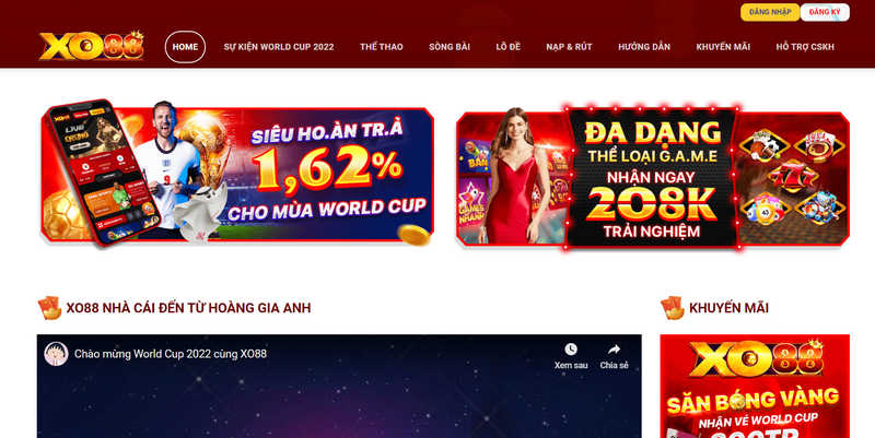 XO88 - Mang cả thế giới đỏ đen về tay anh em game thủ